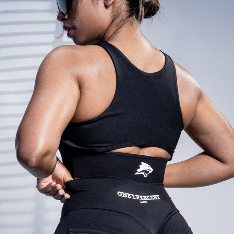 BarelyThere Sports Bra (Black)