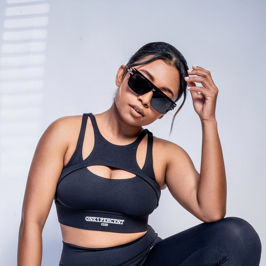BarelyThere Sports Bra (Black)