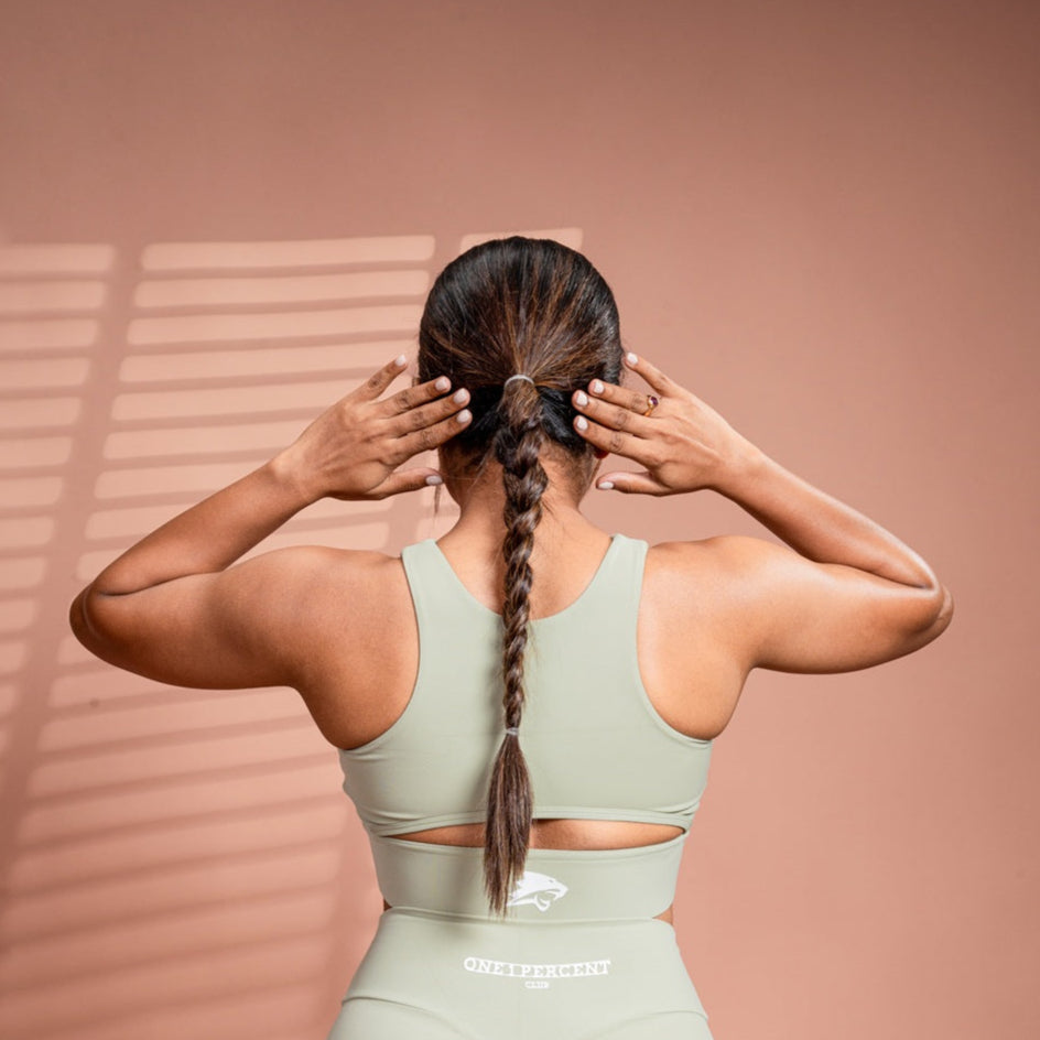 BarelyThere Sports Bra (Matcha Green)