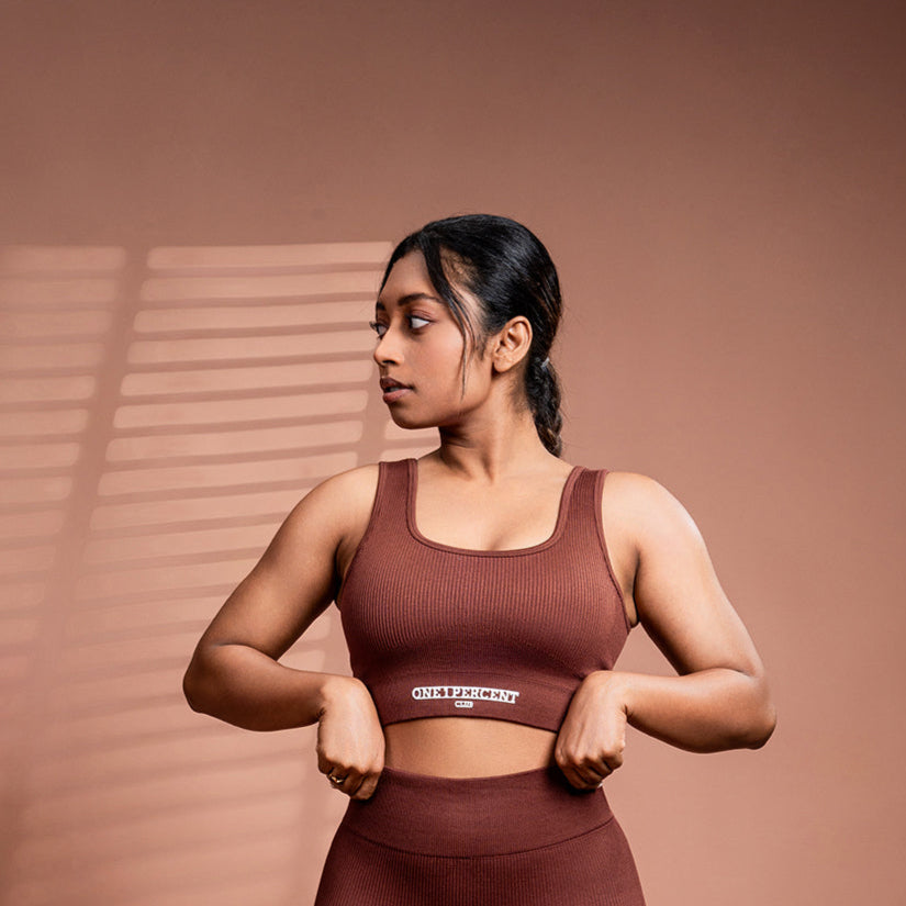 RibVibe Bra (Coffee)
