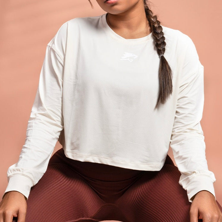 Elevate Crop Top (Beige)