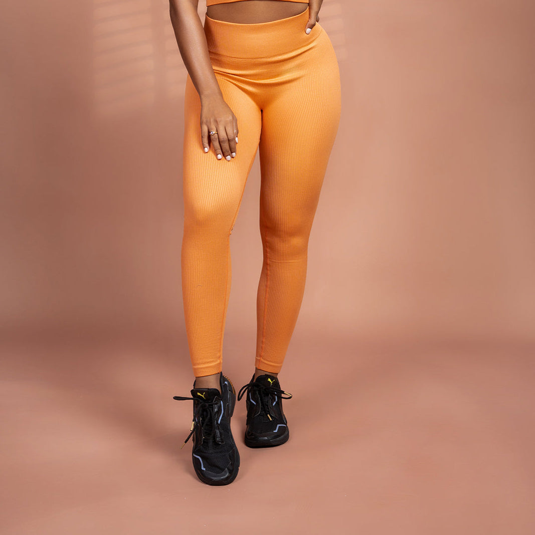 RibVibe Tights (Orange)