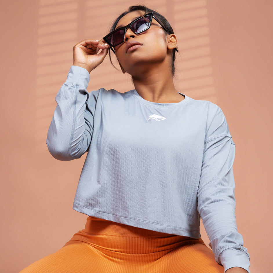 Elevate Crop Top (Blue)